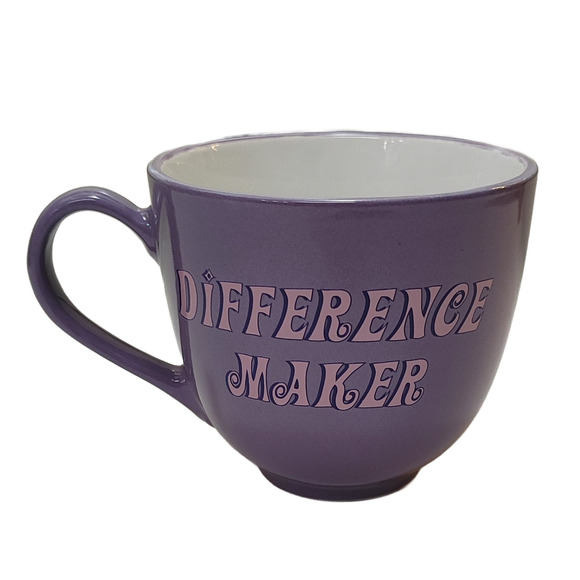 Purple "Difference Maker" Teacher Mug - Picture 2 of 4